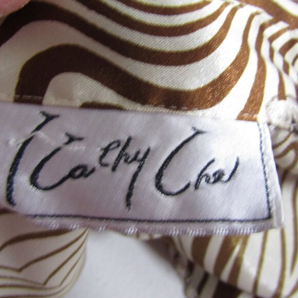 VTG 80s 90s SAFARI Leopard Animal Print Disco Novelty Button Front Shirt Top 10 - Picture 8 of 11